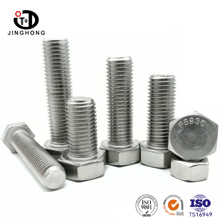 F593C স্টেইনলেস স্টিল হেক্স হেড বোল্টস