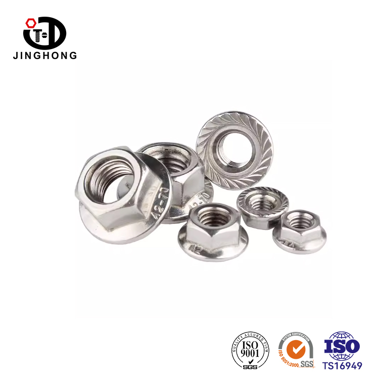 দাঁত দিয়ে ষড়ভুজ ফ্ল্যাঞ্জ বাদাম
