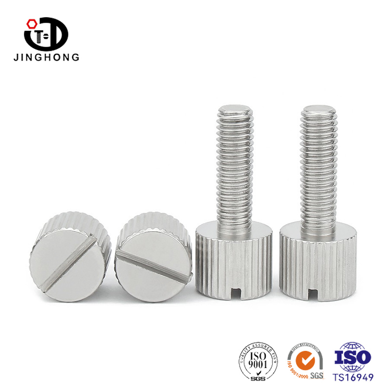 Knurled ফ্ল্যাট মাথা থাম্ব স্ক্রু