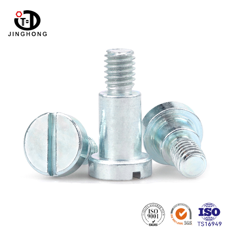 স্লটেড শোল্ডার স্ক্রু - দস্তা ধাতুপট্টাবৃত