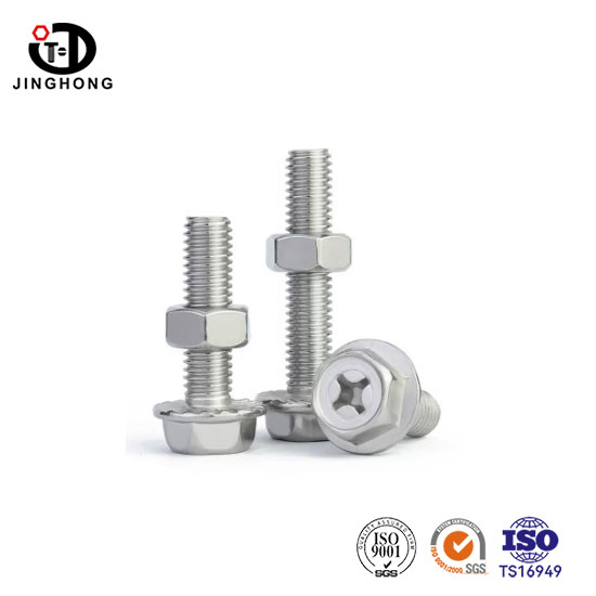 এসইউএস 304 ফ্ল্যাঞ্জড হেক্স হেড স্ক্রুগুলি